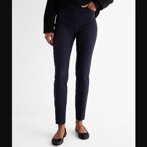 NWT Express Editor Skinny Ankle High Rise Dress Pants, Navy Blue, 6 Short